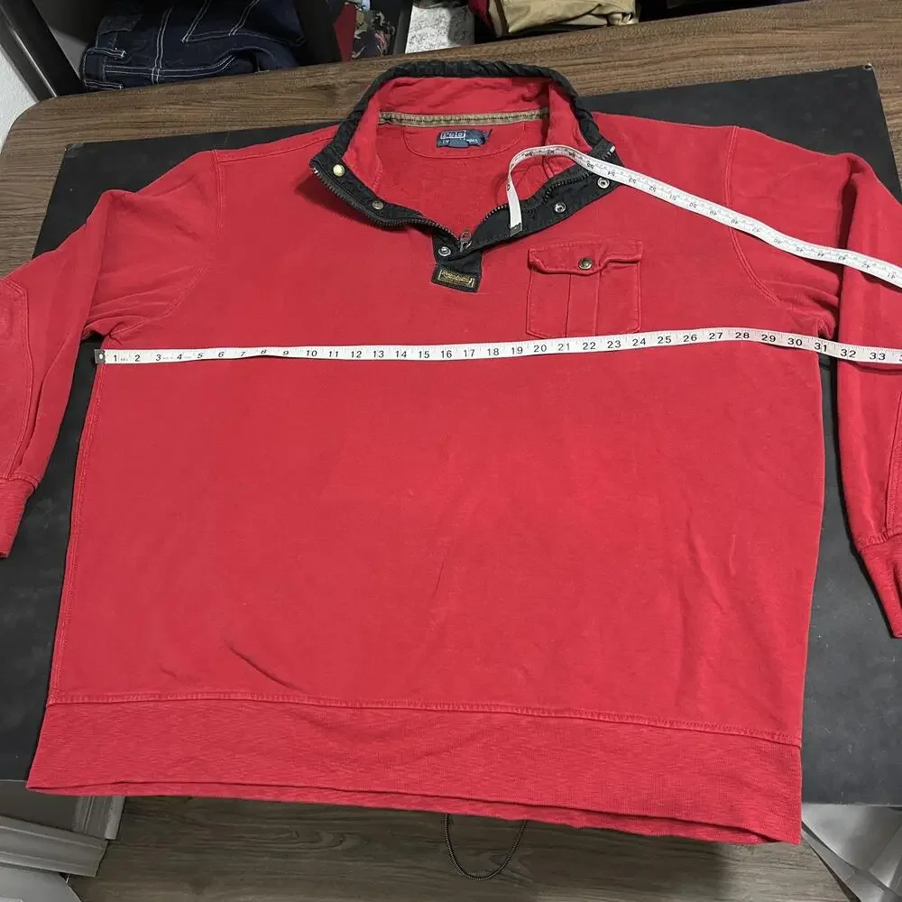Vintage Polo Ralph Lauren Sweatshirt Mens 3XLT Rugby Military Paratrooper 90s
